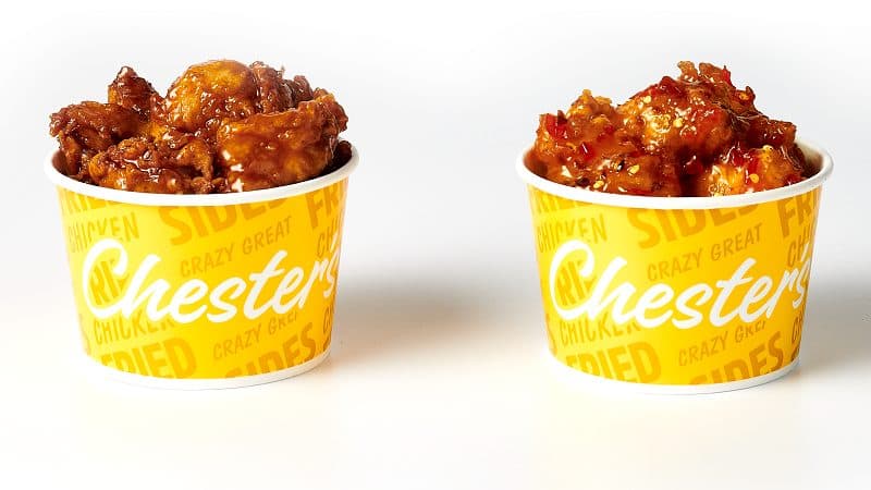 CHESTER'S CHICKEN PITS ITS POPULAR HONEY STUNG CHICKEN BITES AGAINST NEW SWEET CHILI CHICKEN BITES