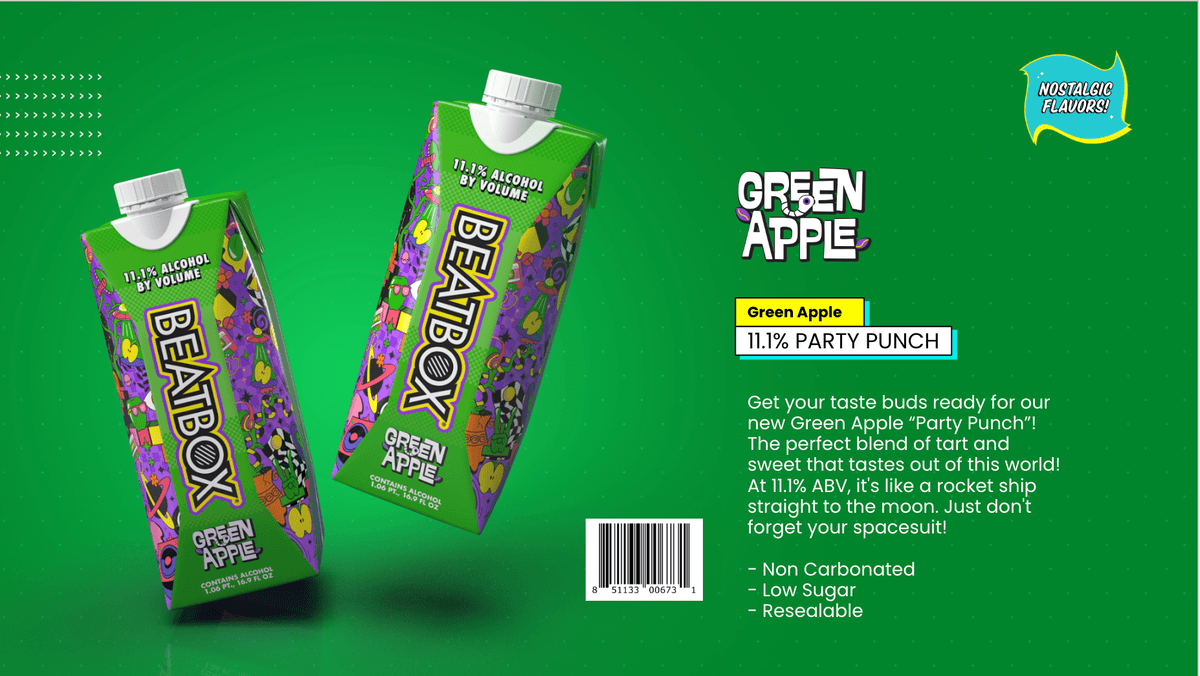 Leading RTD Innovator BeatBox Beverages to Launch Newest ‘Green Apple’ Flavor Timed to Holiday 2023/24 Season