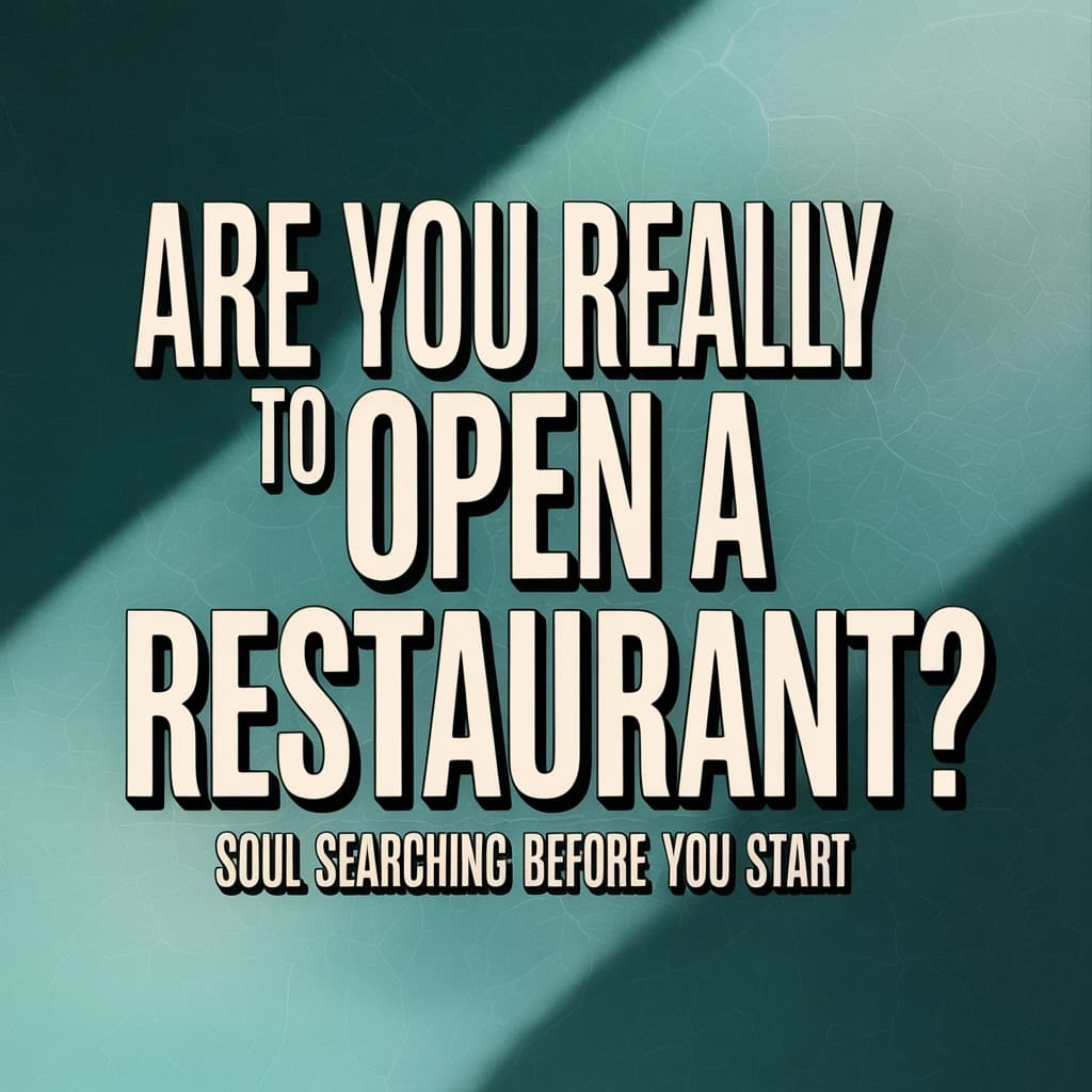 Are You Really Ready to Open a Restaurant? Soul Searching Before You Start