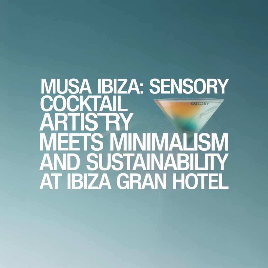 Musa Ibiza: Sensory Cocktail Artistry Meets Minimalism and Sustainability at Ibiza Gran Hotel