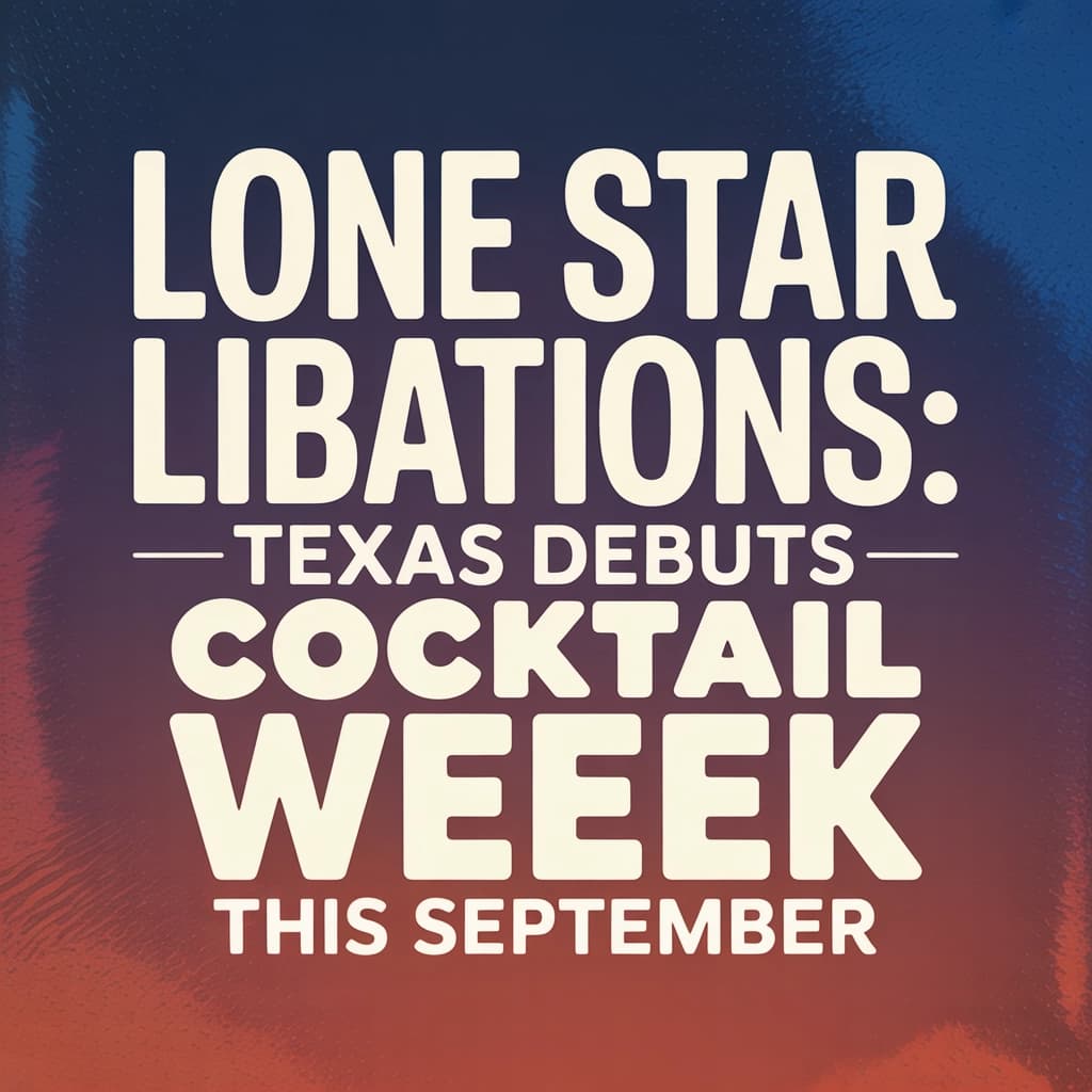 LONE STAR LIBATIONS: Texas Debuts Cocktail Week This September