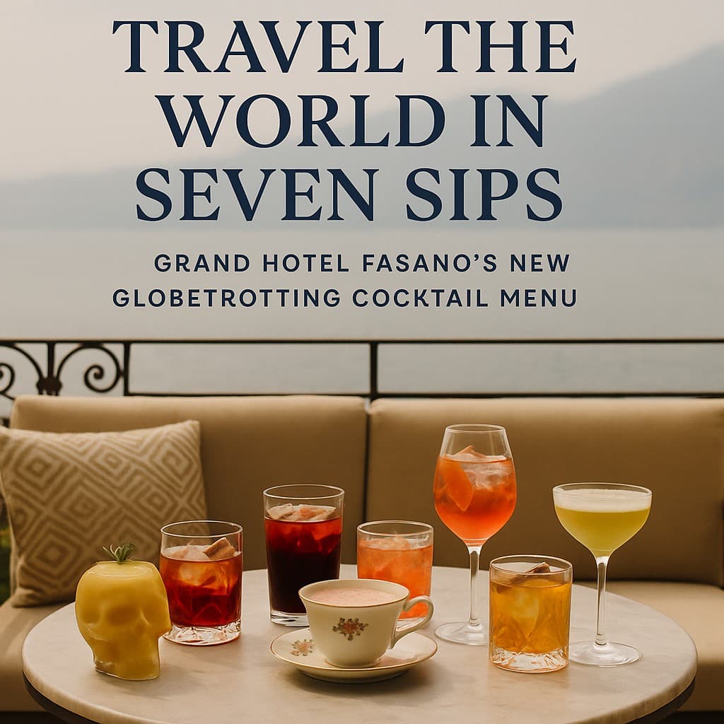 Travel the World in Seven Sips: Grand Hotel Fasano’s New Globetrotting Cocktail Menu