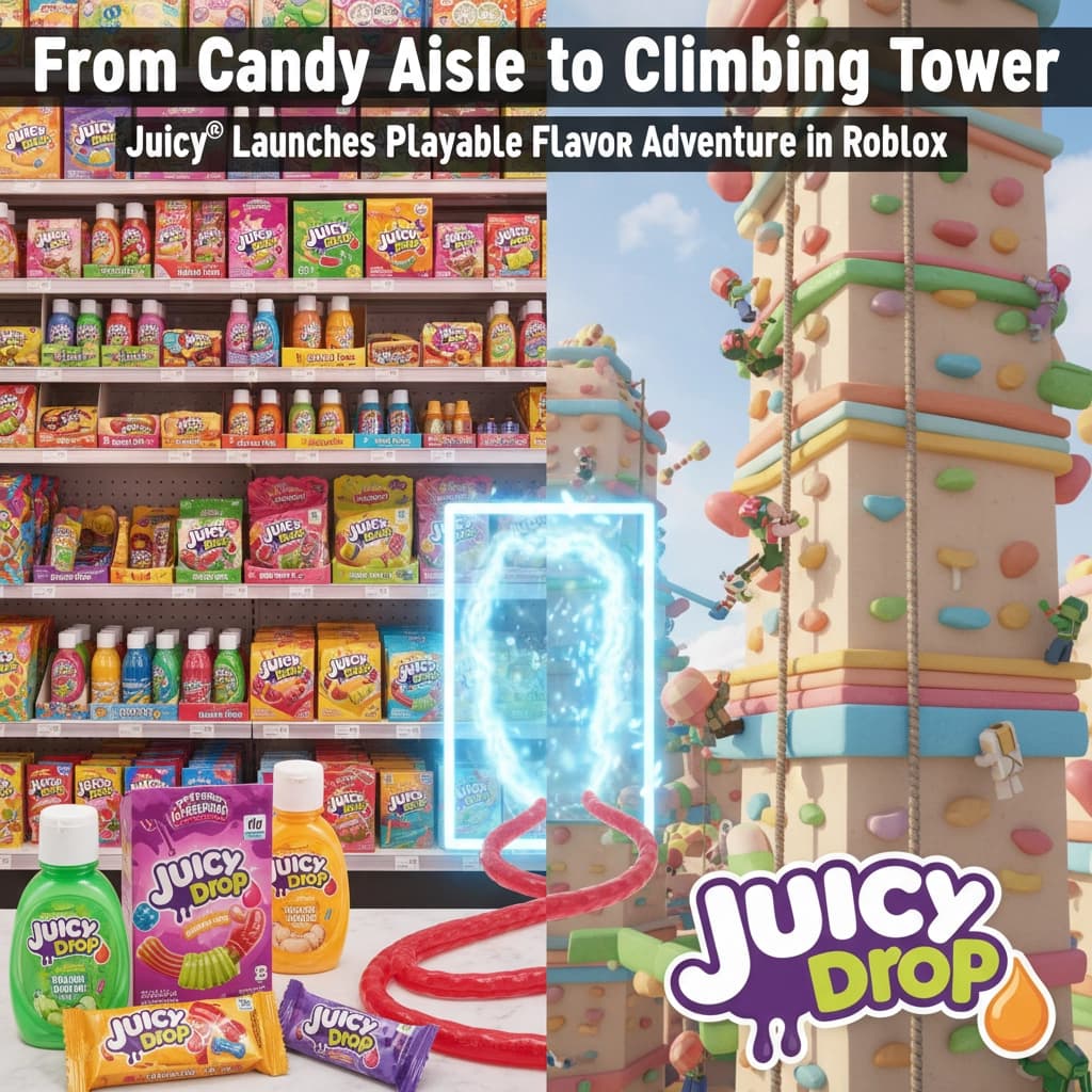 From Candy Aisle to Climbing Tower: Juicy Drop® Launches Playable Flavor Adventure in Roblox