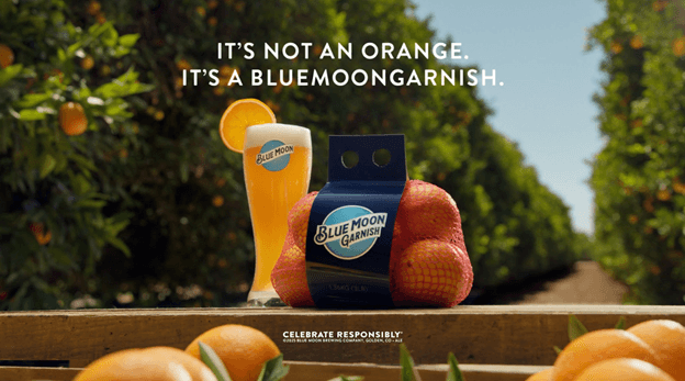 Blue Moon Renames Oranges “BlueMoonGarnish” for 30th Anniversary
