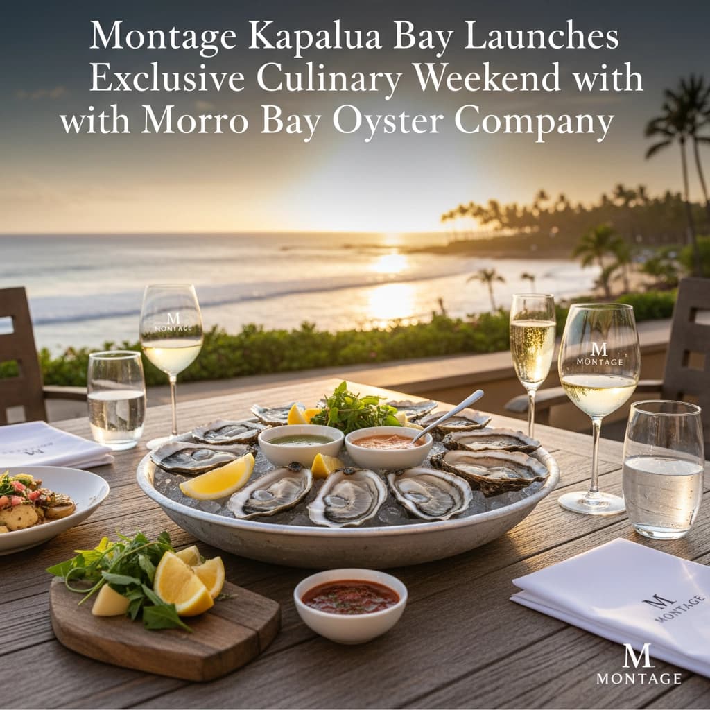 Montage Kapalua Bay Launches Exclusive Culinary Weekend with Morro Bay Oyster Company