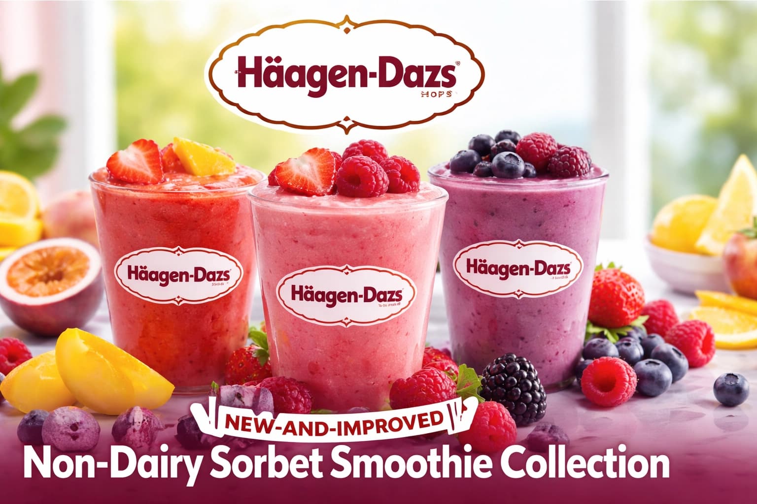 Häagen-Dazs® Shops Launches New-and-Improved Non-Dairy Sorbet Smoothie Collection