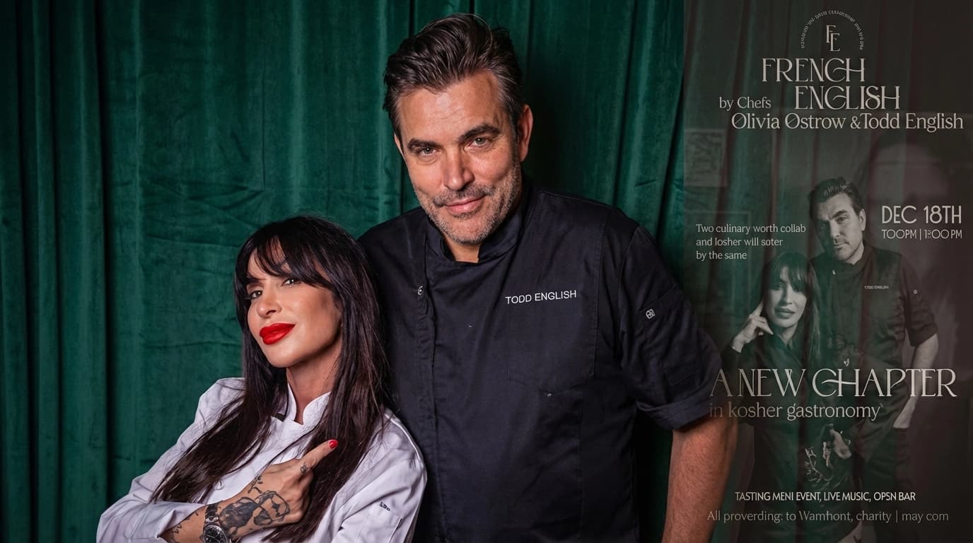 Introducing French English: Chefs Olivia Ostrow and Todd English Redefine Kosher Dining on a Global Stage