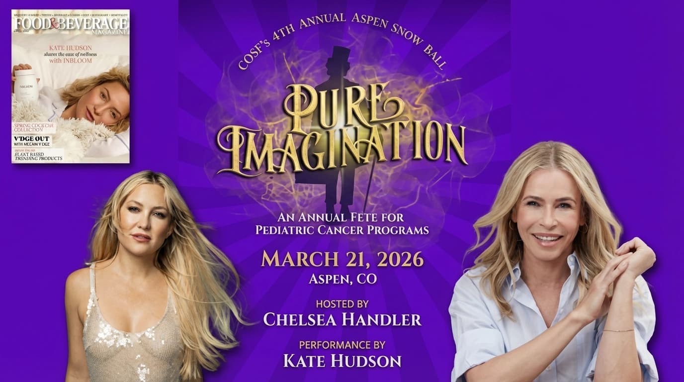 Kate Hudson to Headline, Chelsea Handler to Host 2026 Aspen Snow Ball at St. Regis Aspen Resort