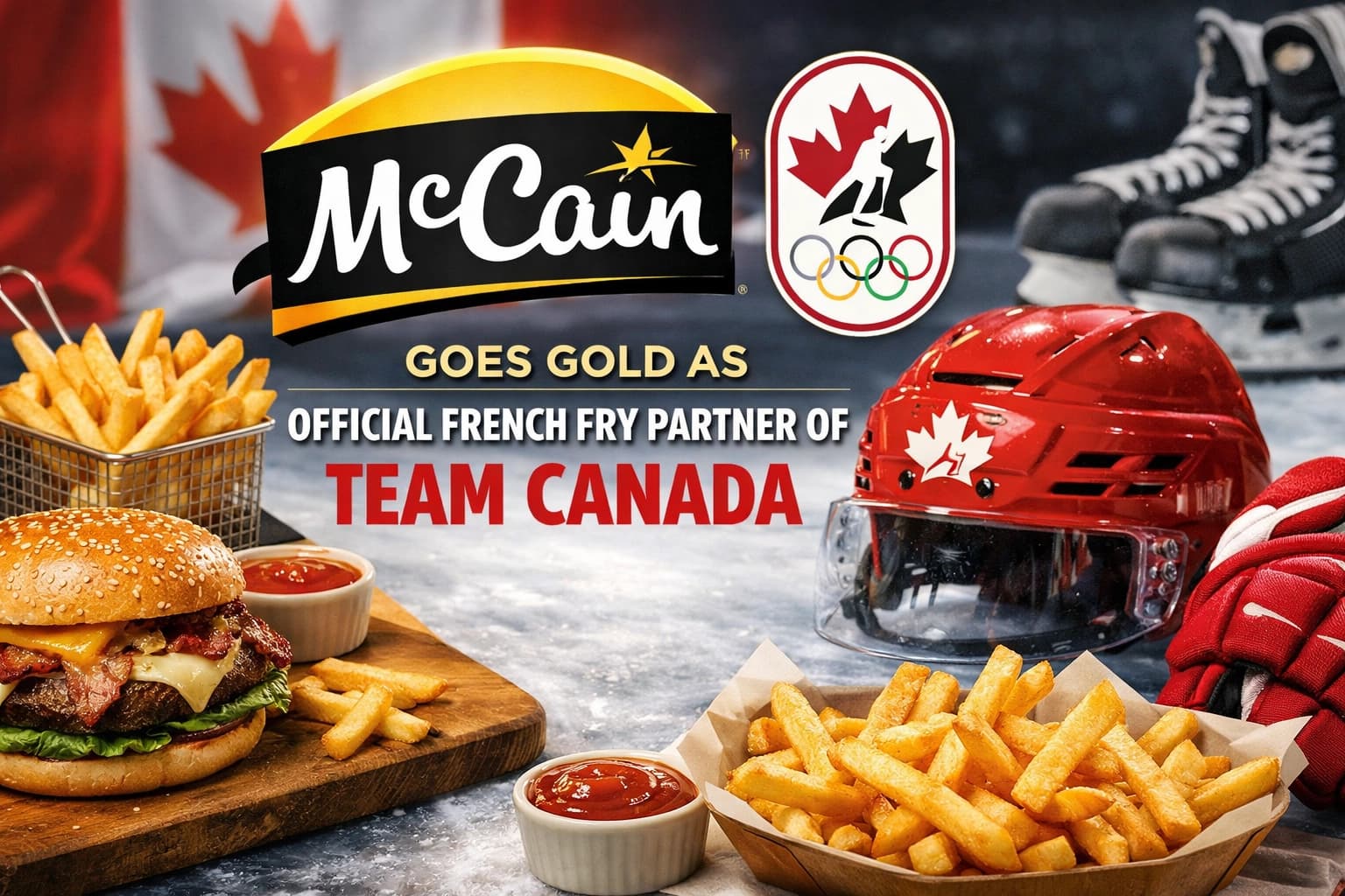 McCain Foods Goes Gold as Official French Fry Partner of Team Canada