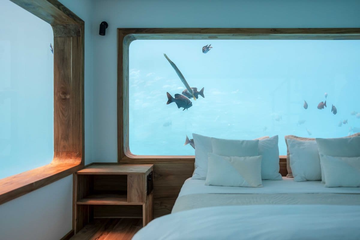 Experience Ocean Hospitality: The Manta Resort’s New Underwater Room
