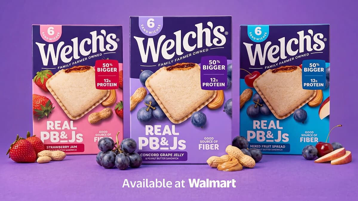 Welch's Bets on Bigger, Protein-Packed PB&Js in the Freezer Aisle