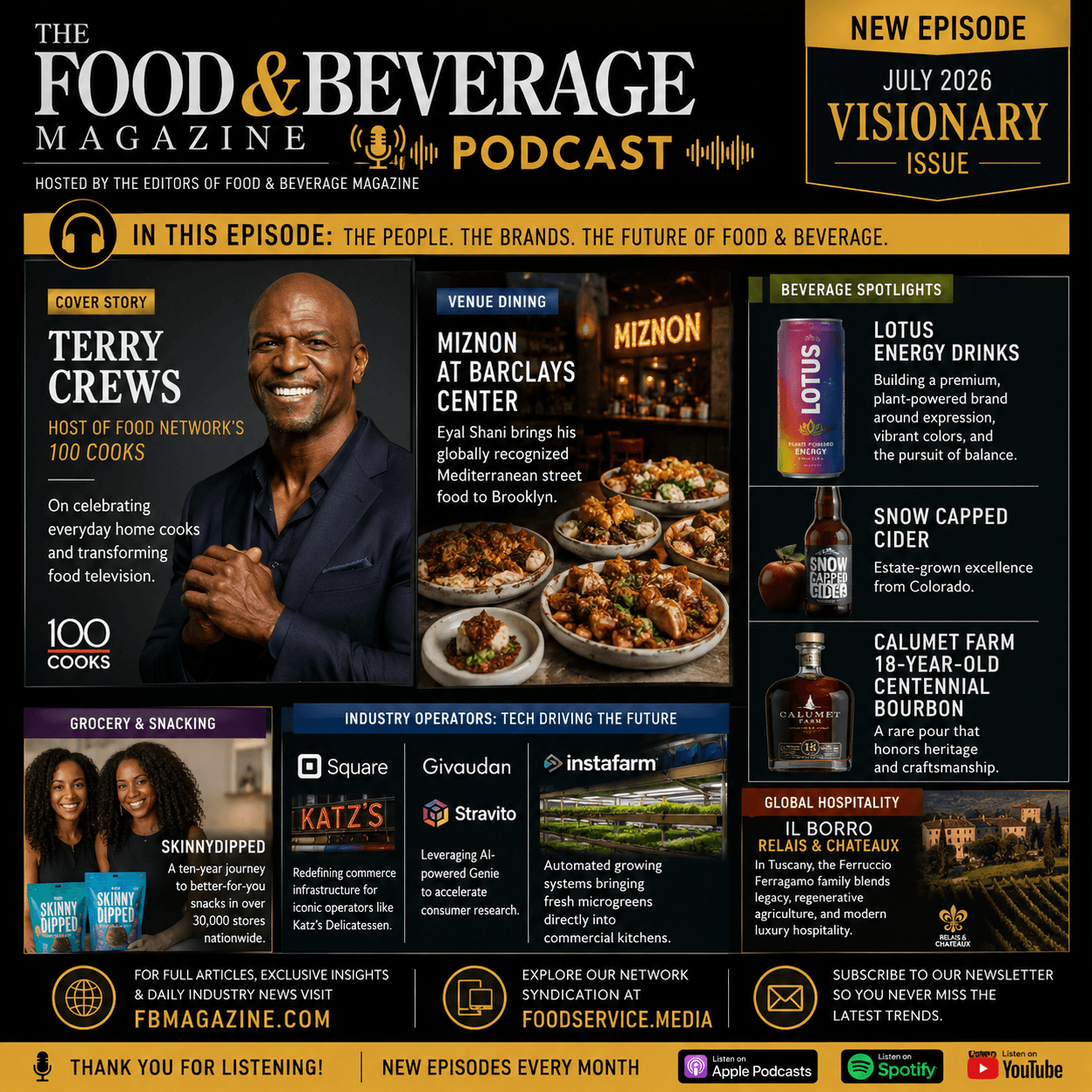 Inside the July Visionary Issue: Terry Crews, 100 Cooks, and the Rise of Lotus Plant Power