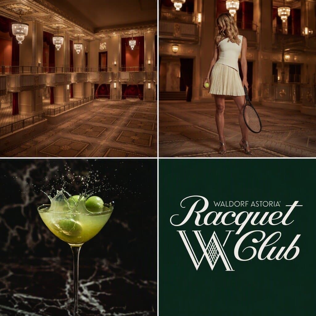 Waldorf Astoria Serves Up Tennis Beneath the Chandeliers