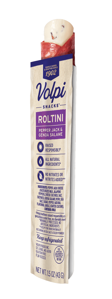 Volpi Foods Roltini Singles With Pepper Jack & Genoa Salame