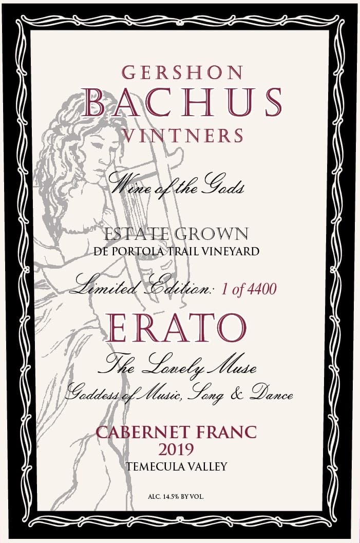 Gershon Bachus Vintners 2019 Erato Cabernet Franc