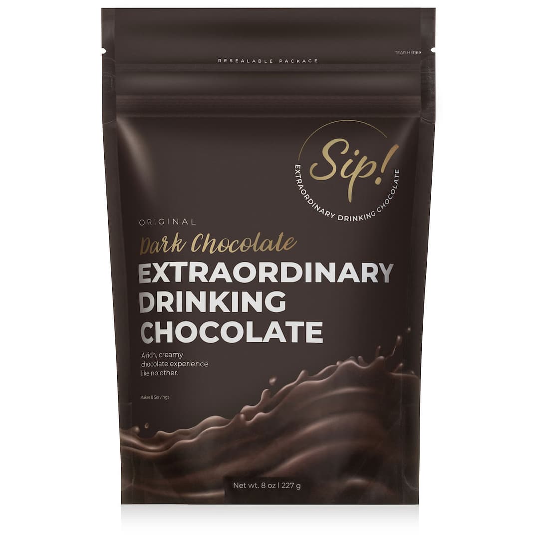 Sip! Sip! Extraordinary Drinking Chocolate Original Dark Chocolate flavor