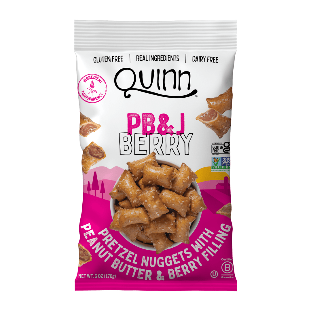 QUINN Quinn PB+J Berry Filled Pretzel Nuggets