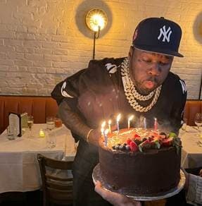 50 Cent Rings in 51st Birthday at Serafina Meatpacking