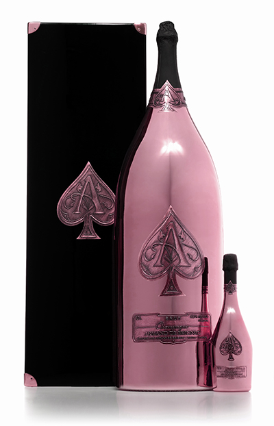 Armand De Brignac Ace of Spade Brut Rose champagne. Check out our