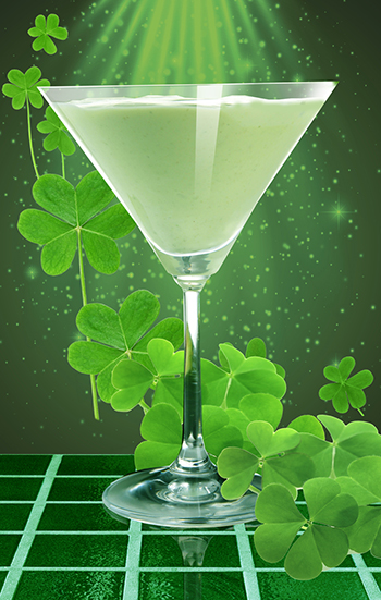 A RumChata St. Patrick’s Day Lucky Green Libation