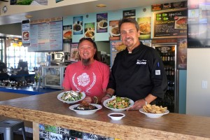 Wing Lam and Chef Raymond Martin