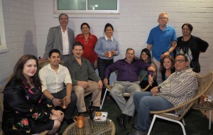 Max Jacobson with family and friends