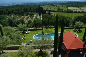 Villa Il Palagio_View from top fl. Bedroom