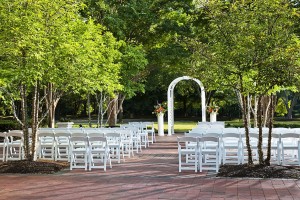 Hyatt Fairfax- Patio - Wedding set