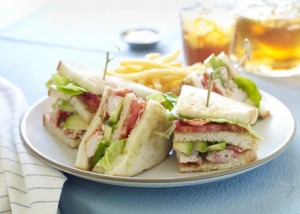 Lobster California Avocado Club Sandwich