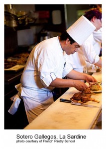 Sotero Gallegos, La Sardine Photo Courtesy of French Pastry School