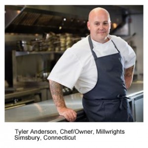 Tyler Anderson, Chef Owner, Milwrights Simsbury, Conneticut