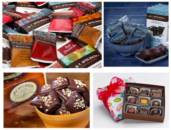 B.T. McElrath offers chocolate bars, mini bites and truffles