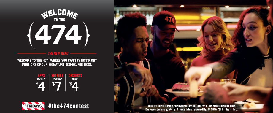 474 promo TGI Fridays