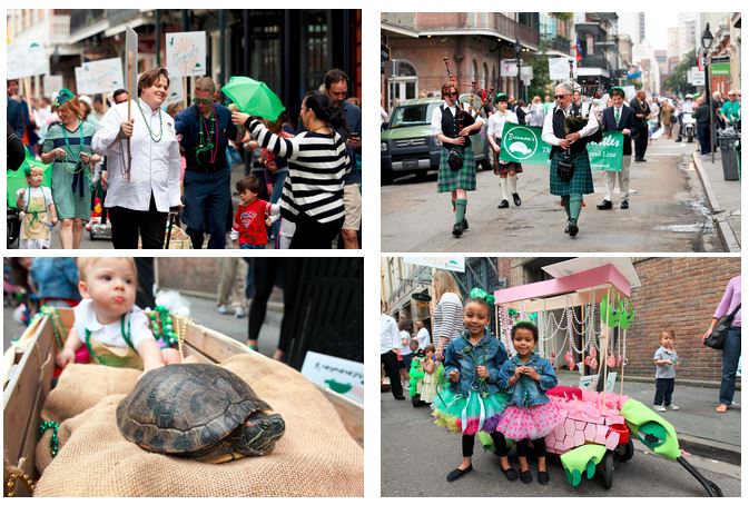 Turtles to Parade Through French Quarter + St. Pat&#8217;s Weekend + Brennan&#8217;s Restaurant + New Orleans