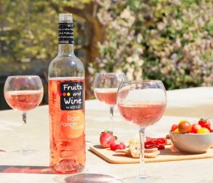 Rose Wine and real fruit juice