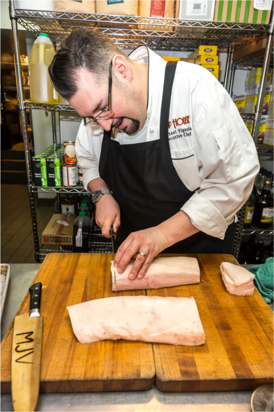 Strip House Las Vegas Chef Michael Vignola Butchering Honolulu Fish