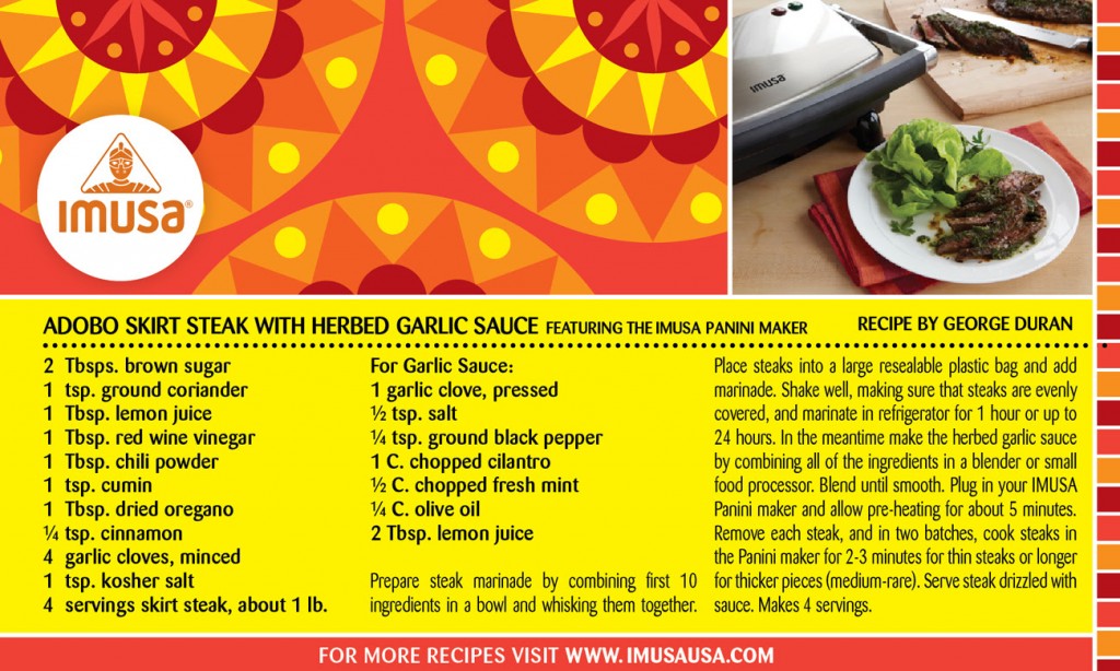 Imusa Recipe