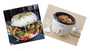 sushi burger using the IMUSA Electric Rice Cooker