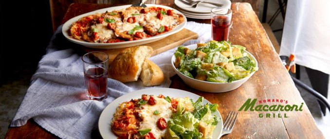 Macaroni Grill Family Meals menu