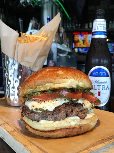 Walk ons Caprese burger