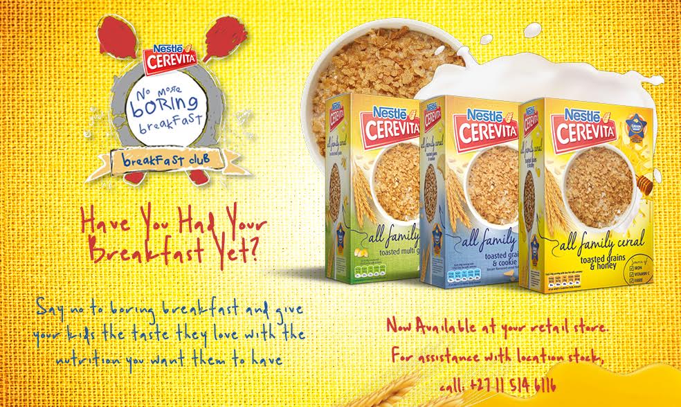 Nestle CEREVITA has been launched in South Africa