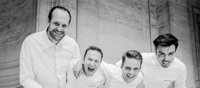 Jean-Thomas Schneider, Marc Rivière, Etienne Leroy and Bastien Girard