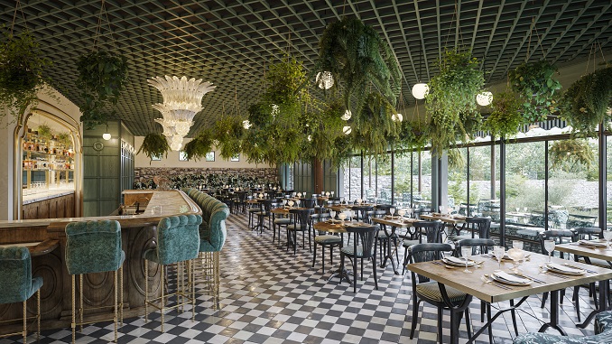 Ken Fulk Designed Garden Restaurant