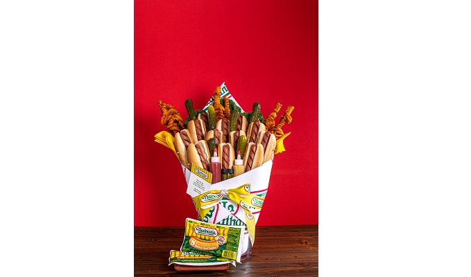Nathan&#8217;s Famous Releases Hot Dog Bouquet Tutorial for an Unexpected Gift This Valentine&#8217;s Day