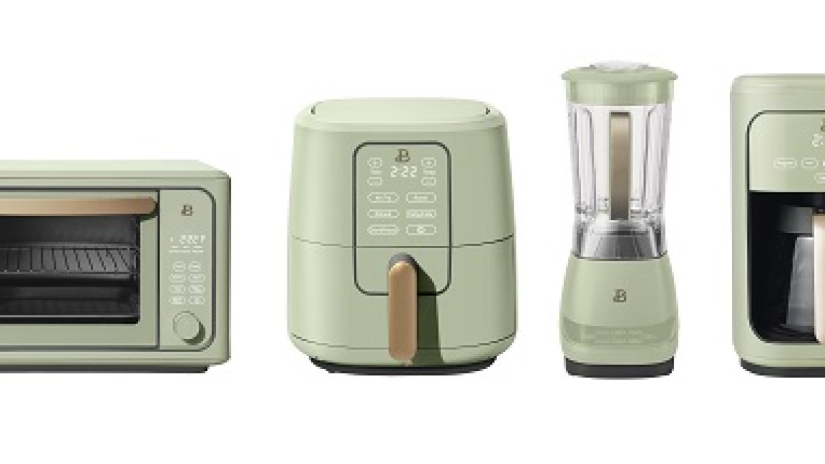 Drew Barrymore Announces Beautiful Kitchenware - Drops Sage Green Appliances  - Food & Beverage Magazine