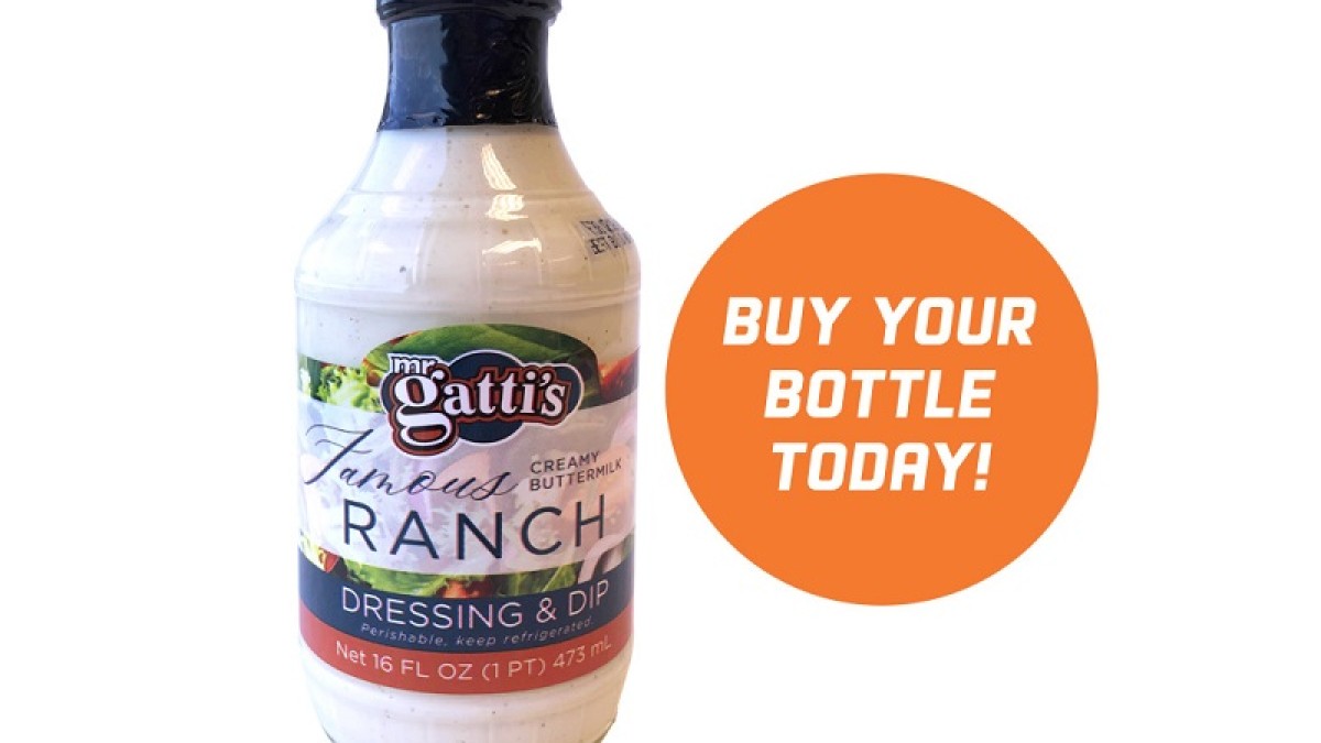 Mr. Gatti's Pizza Launches Take-Home Ranch Dressing - F & B