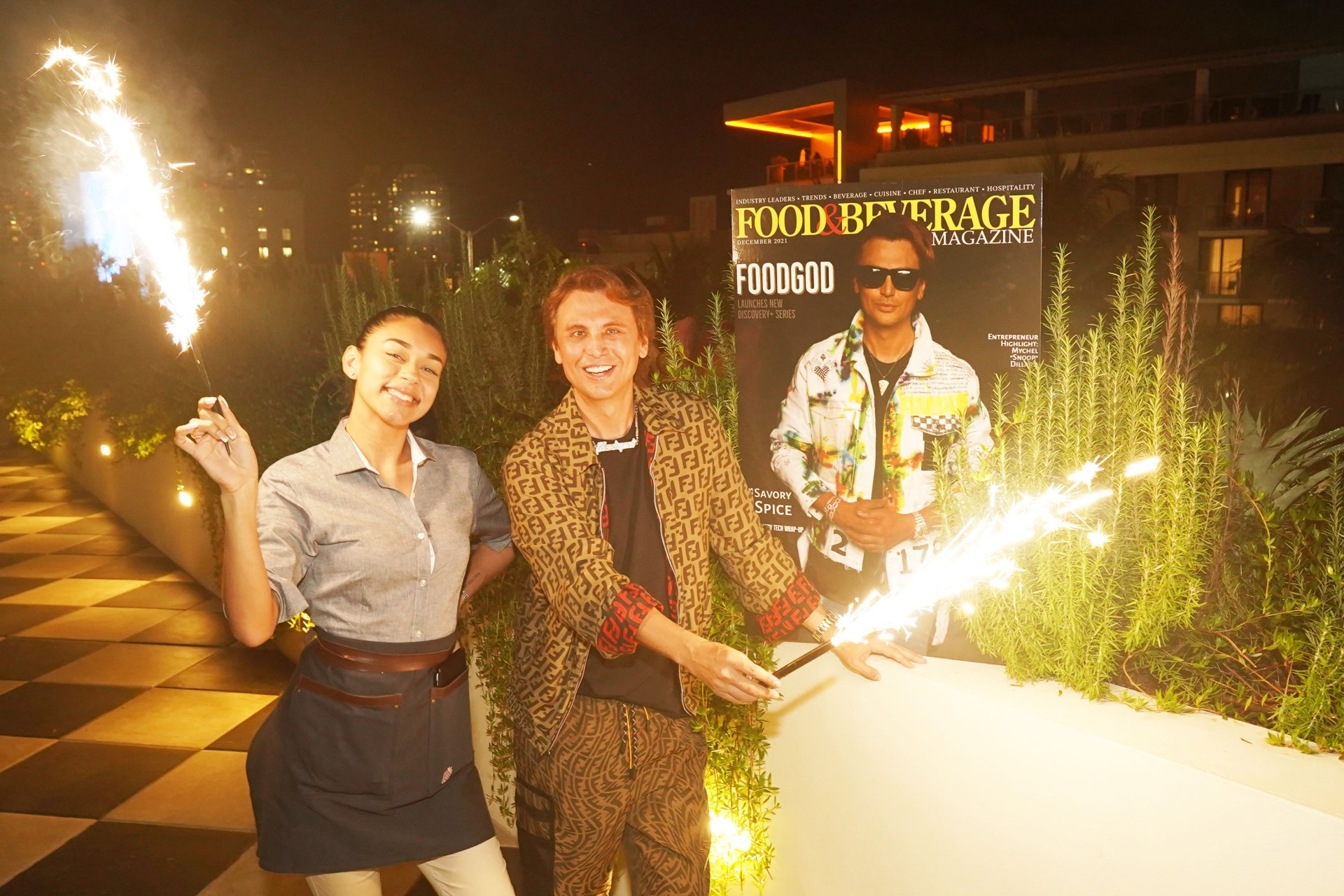 Foodgod Celebrates his Food &#038; Beverage Magazine December Issue Cover at Strawberry Moon
