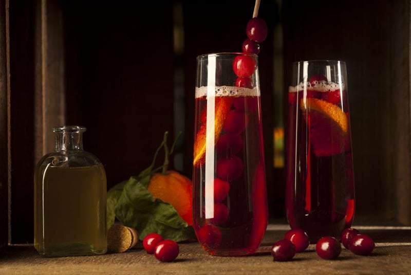 Chai Cranberry Fizz