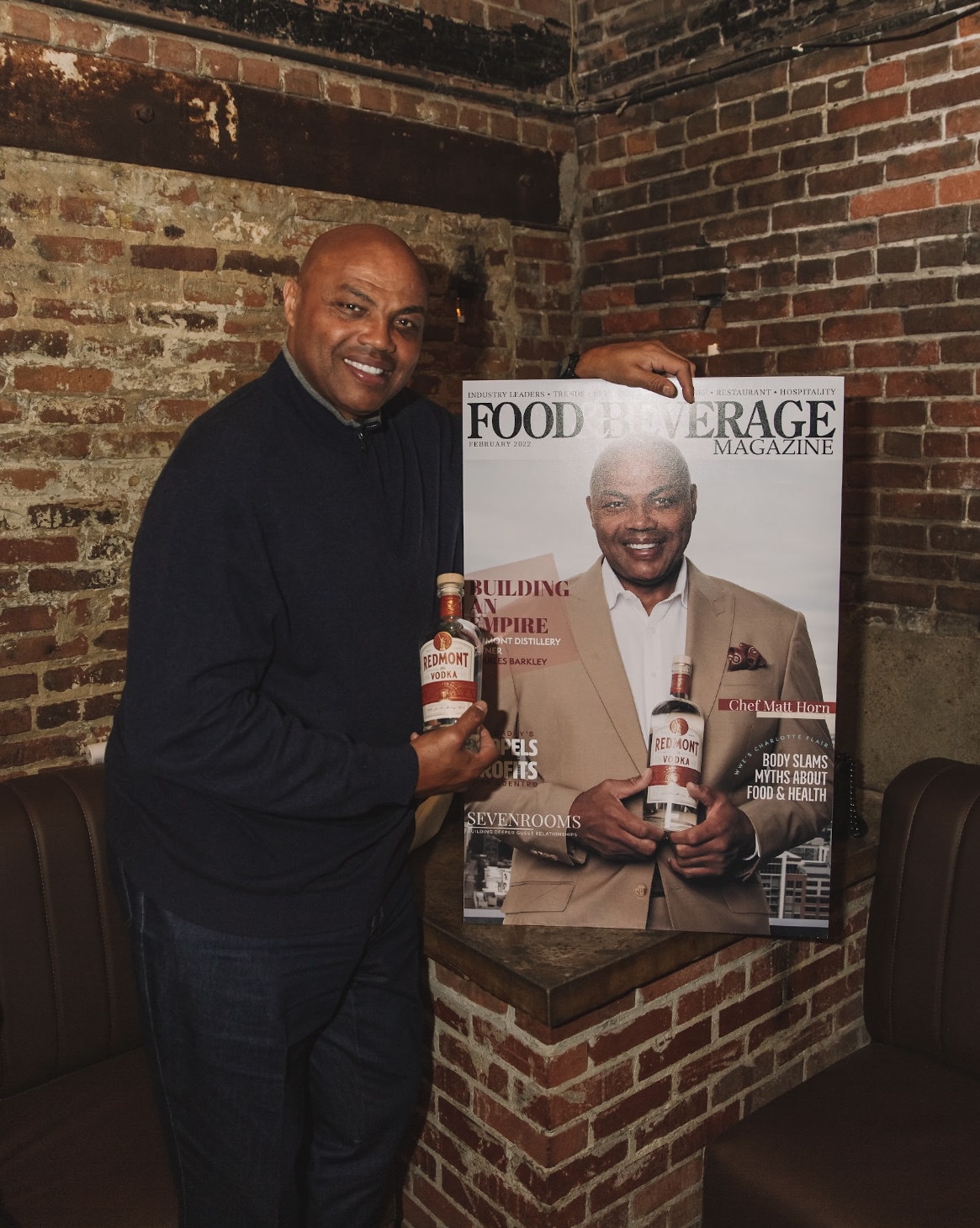 Charles Barkley celebrated his Food &#038; Beverage Magazine February issue cover over All Star Weekend in Cleveland, Ohio.