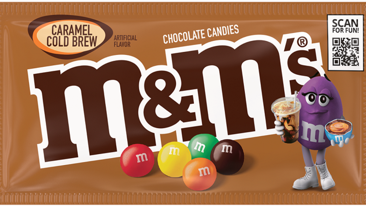 M&M'S Introduces Caramel Cold Brew with Purple Character